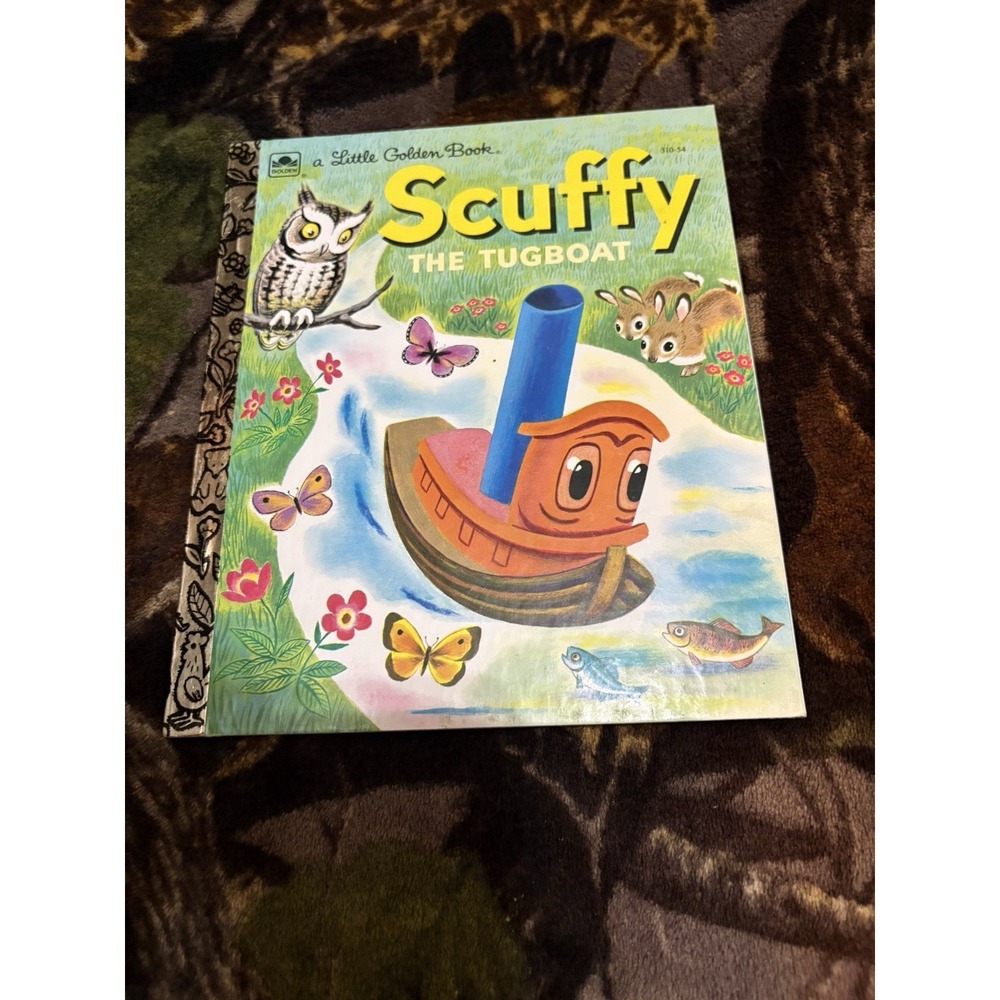 Scuffy the Tugboat Little Golden Book Hardcover Vintage 1974 310-54
